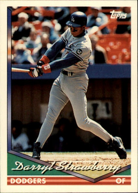 1994 Topps Baseball Card 640 Darryl Strawberry For Sale Online EBay