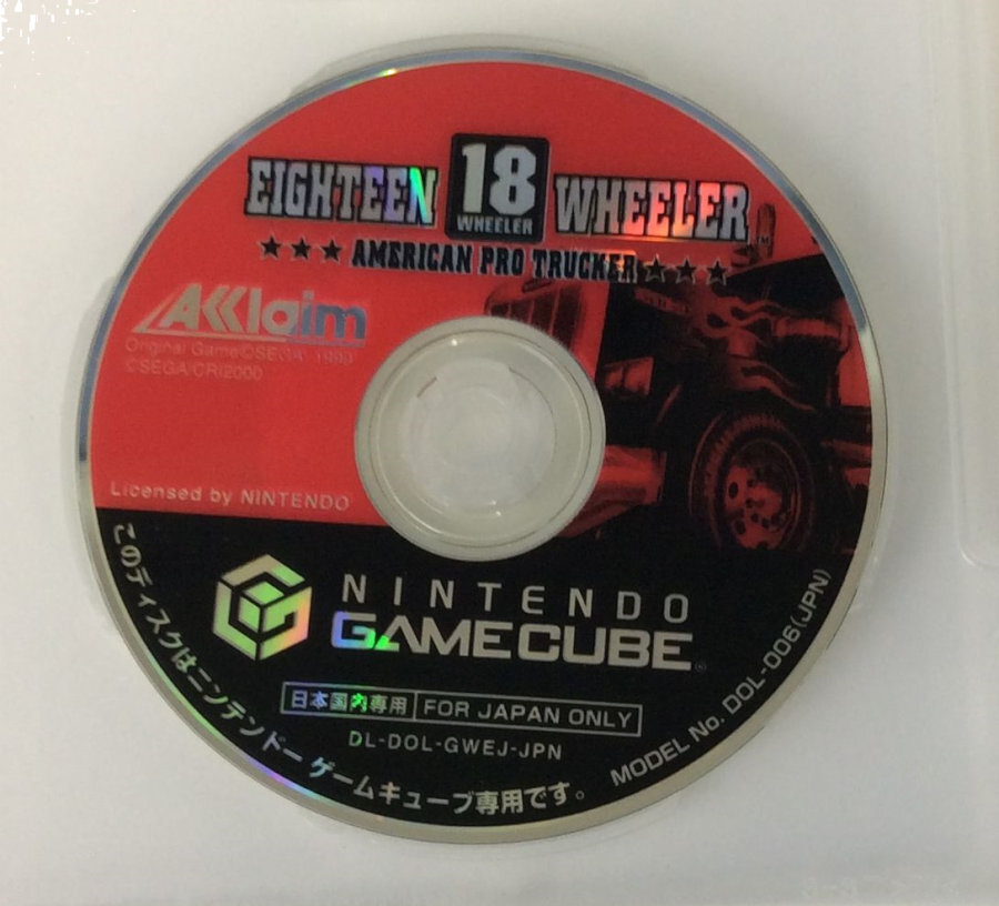 Nintendo Game Cube 18 Wheeler American Pro Trucker Japan w