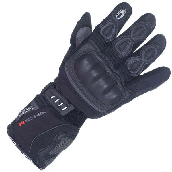 Richa Arctic Ladies Womens Thermal Waterproof Motorcycle Gloves - Black