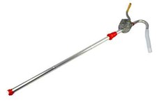 50" Rotary Barrel Transfer Drum Syphon Hand Pump Oil Diesel Fuel Self Priming