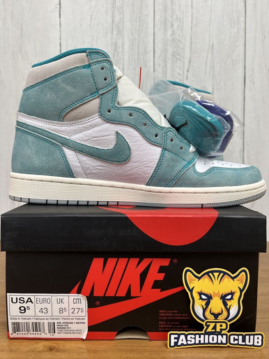 Air Jordan 1 Retro High Turbo Green Men 555088-311 GS 575441 Air Jordan 1 Retro High Turbo Green Men 555088-311 GS 575441