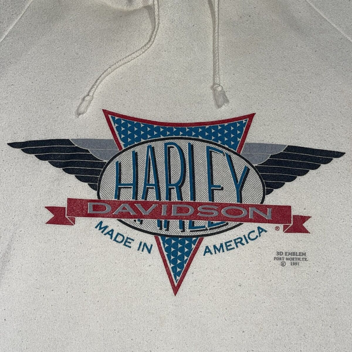 Vintage 1991 Harley Davidson 3D Emblem Hoodie XL Sweatshirt Vintage 1991 Harley Davidson 3D Emblem Hoodie XL Sweatshirt