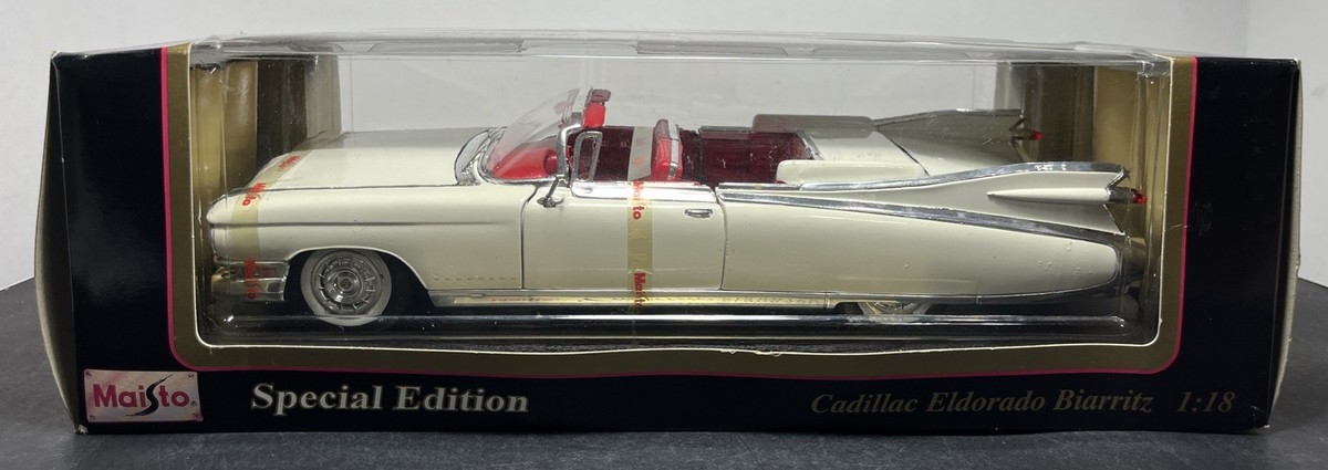☆新品⭐︎ Cadillac ELDORAD 1/18 MAISTO Maisto 1959 White Cadillac Eldorado Biarritz Special Edition