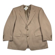 John W Nordstrom Loro Piana 100 Cashmere Blazer Sport Coat Mens 46R Beige USA