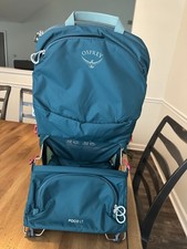 Osprey Poco LT Lightweight Child Carrier Backpack Teal with Sunshade