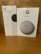 GOOGLE NEST PRO BATTERY DOORBELL SMART SECURITY CAMERA + MINI SPEAKER - SEALED .
