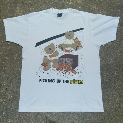 Vintage 1987 Reeces Pieces Promo T-shirt Large Hersheys Bears 80s Candy Cute