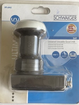 Schwaiger SPS 6942 Digital Unicable Quad LNB SAT HDTV wetterfest Universal SCR