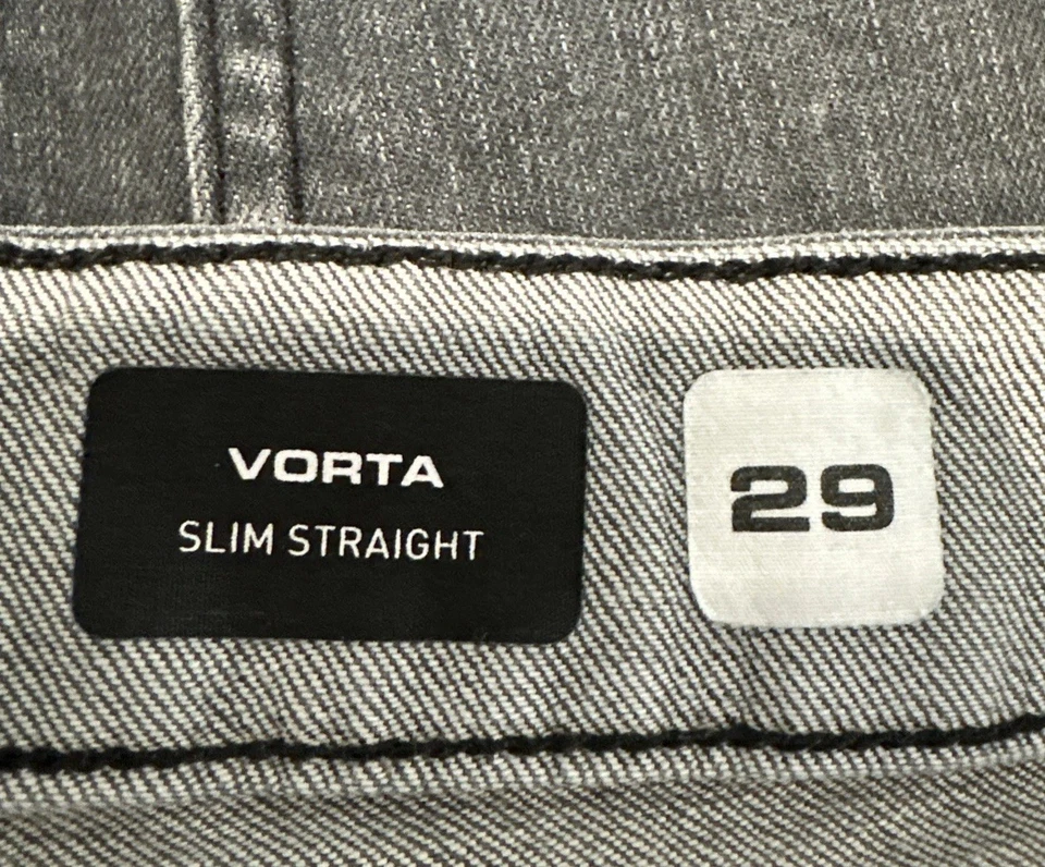 Volcom Jeans Mens 29x31 Vorta Slim Straight Stretch Dark Wash Med Rise - Image 3 of 4