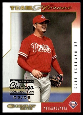 2003 Donruss Team Heroes Chicago Collection Elio Serrano 3/5 #390