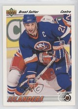 1991-92 Upper Deck French UD Logo Hologram Brent Sutter #140 0a4