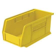Akro-Mils 30230Yello Hang & Stack Storage Bin, Plastic, Yellow, 5 In H, 5 1/2