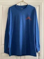 Men’s Reel Legends Fishing T-shirt Long Sleeve Large Pretty Blue!