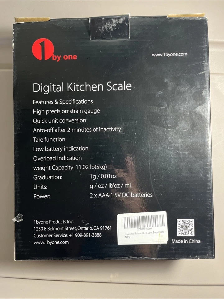 1 By One Digital Kitchen Scale Max Capacity 5kg - Image 2 of 4