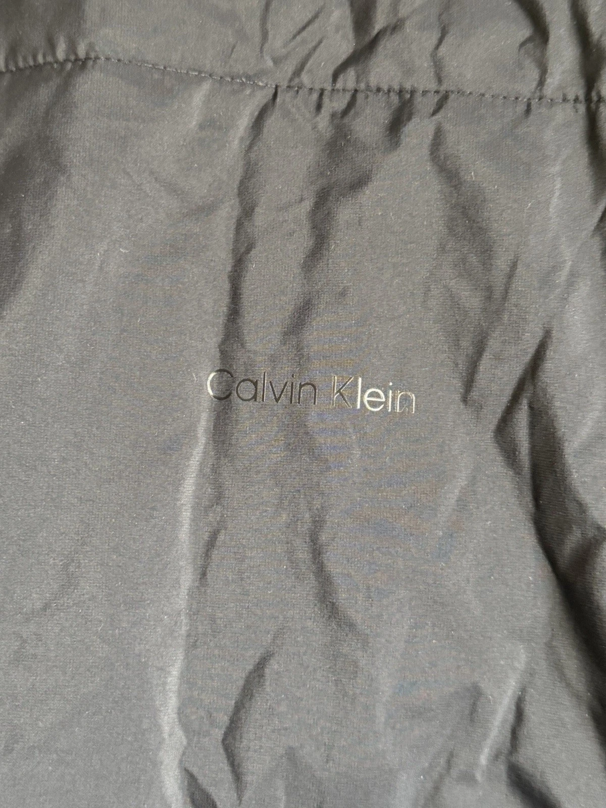 Calvin Klein Men’s Lightweight Quilted Bomber Jacket In Black XL - product detail image 3