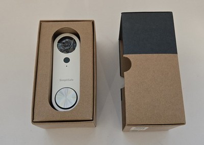SimpliSafe SSDB3 Pro Smart Home Security Wi-Fi Video Doorbell Wired Camera. 
