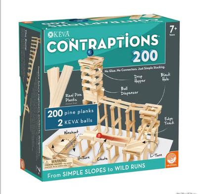 KEVA Contraptions 200-Plank STEM Building Set