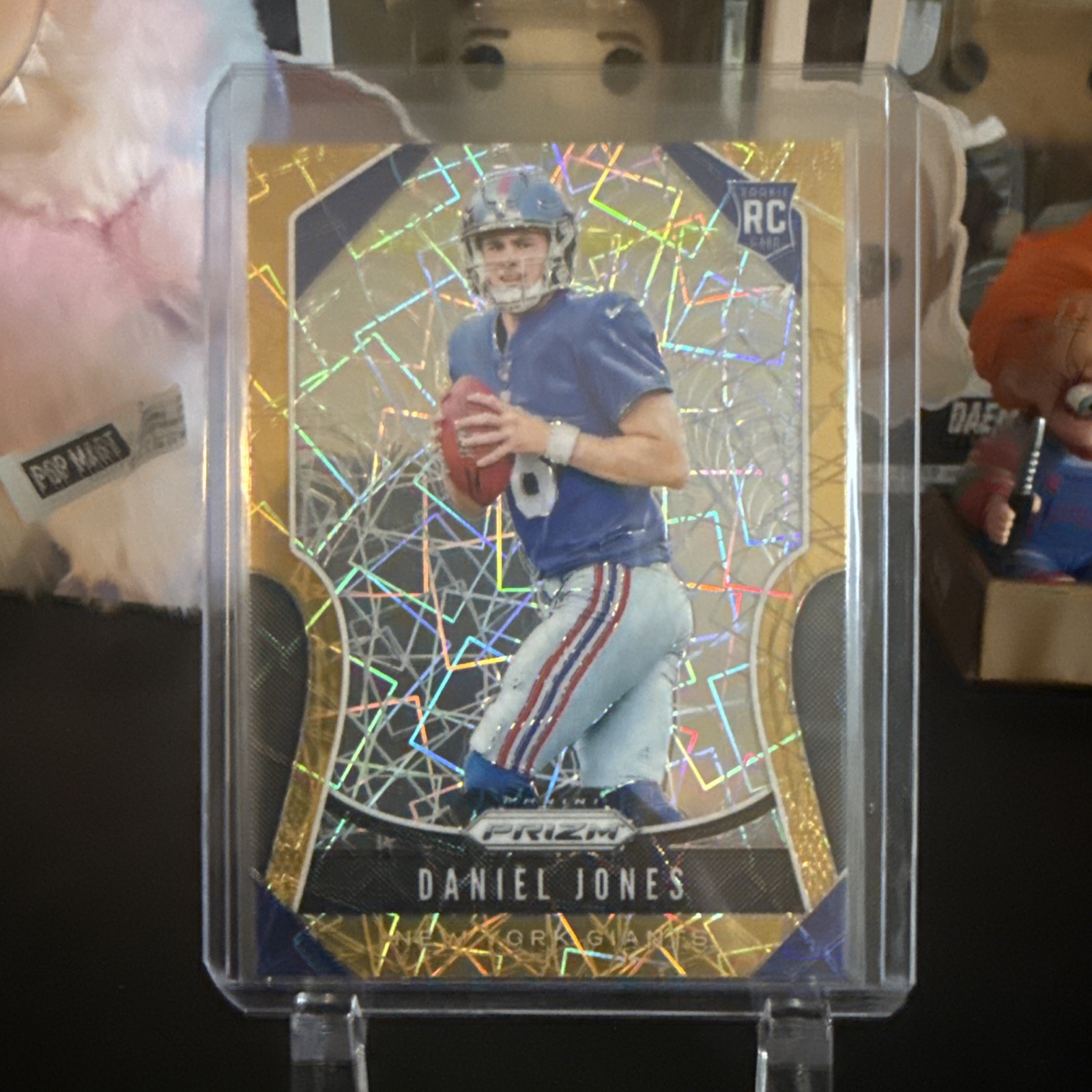 2019 Panini Prizm Daniel Jones Rookie RC Orange Lazer NY Giants