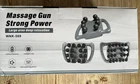 Massage Gun Strong Power WNK-569 16 Heads Deep Tissue Fascia Gun 25W USB