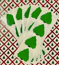 Vintage Mrs. Grossman Christmas Trees 2x6 Sticker Strips (1)