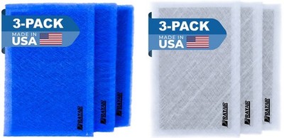 RayAir Supply Replacement Filter Pads Compatible With Enviroaire Air Cleaner-3PK