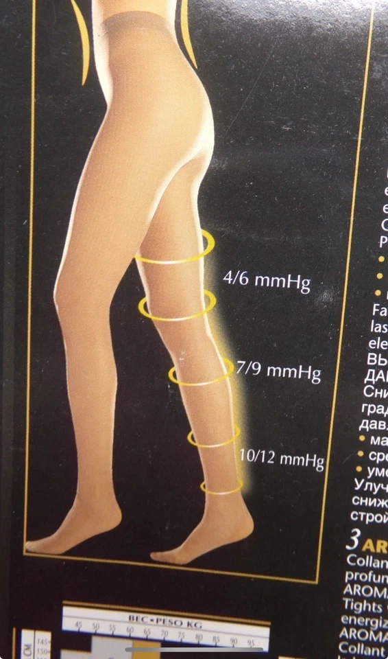 OROBLU Repos 70 3 Medias de Acción Soporte/Compresión NUEVAS, Italia en Arena, Talla Maxi Foto 4 de 4