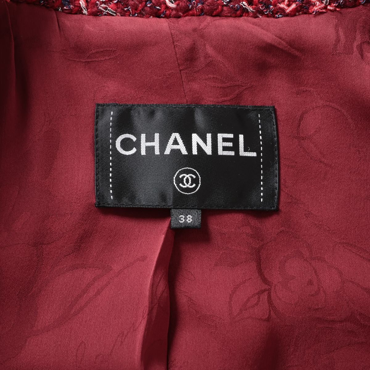 Chanel Coco Button Wool Polyester Jacket Women's … - image 5