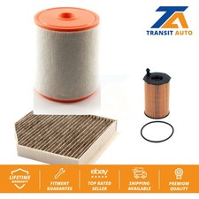Air Cabin Engine Cartridge Oil Filters (3 Total) Kit For Audi A6 Quattro A7