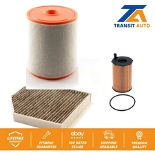Air Cabin Engine Cartridge Oil Filters (3 Total) Kit For Audi A6 Quattro A7
