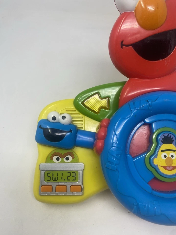 Volante de motorista Sesame Street Elmo Giggle 'n Go brinquedo Mattel 2006 não testado - Imagem 2 de 4