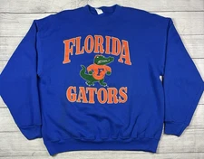 Vtg 80s Florida Gators Sweatshirt Size XL Made In USA Artex UF Albert Mascot