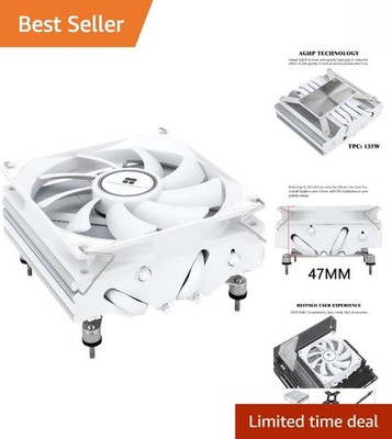 X47 ITX CPU Cooler - 92mm Fan, Low Noise, Perfect for Mini Builds