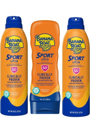 Banana Boat Sport Ultra SPF 50 Sunscreen Triple Pack
