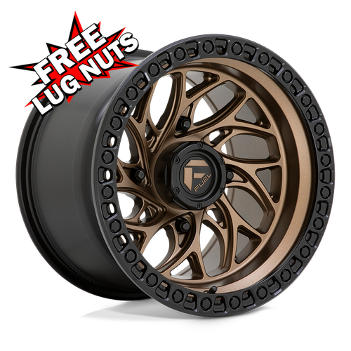 (1PC) Fuel D777 Runner Utv 15X7 4X156 Bronze Black 10mm Wheel Rim 15 Inch - Picture 1 of 9