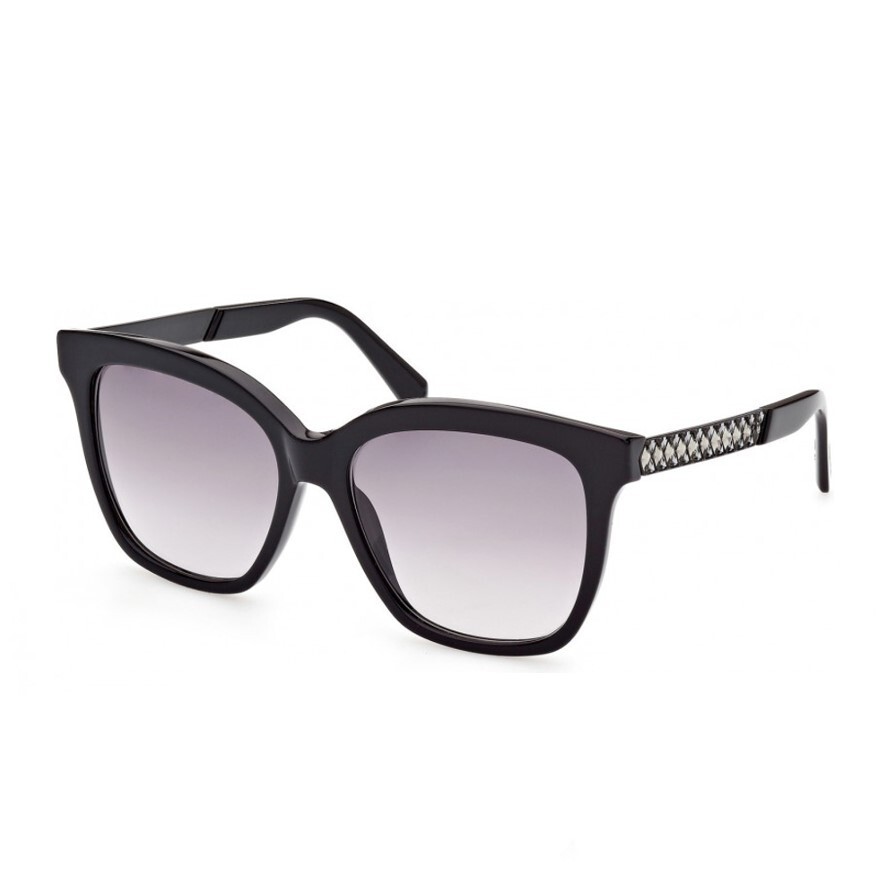 Swarovski SK366 01B Black Cat Eye Plastic Eyeglasses Frame Swarovski SK366 01B Black Cat Eye Plastic Eyeglasses Frame