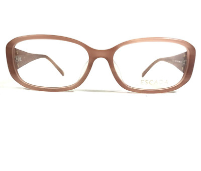 Escada VES207 COL.9YBM Eyeglasses Frames Pink Rectangular Full Rim 53-15-135