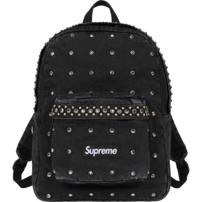 【新品】Supreme Denim Backpack Black Denim Backpack - Shop - Supreme