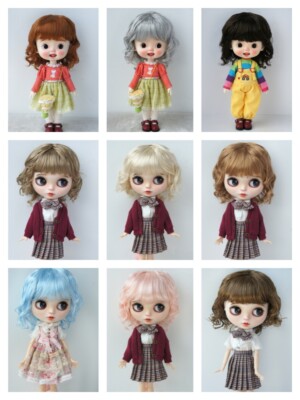 JD260 All Sizes Curly Doll Wigs Lati OB11 YOSD MSD SD Synthetic Mohair BJD Hair 