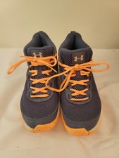 Under Armour Sneakers Blue Orange Synthetic Youth 4