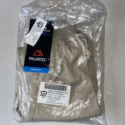 NEW IN BAGS, WITH TAGS POLARTEC POWER DRY GEN III L1 BOTTOMS  SMALL/ SHORT FIT