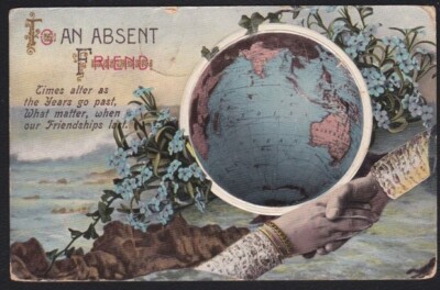 ニュージーランド及びその領土切手 NEW ZEALAND 1914 postcard ex GB with postage due marks