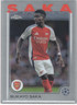 2024-25 Topps Chrome UEFA Club Competitions Bukayo Saka #77