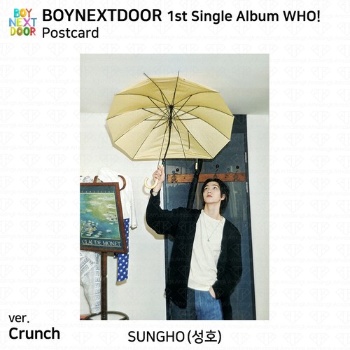 BOYNEXTDOOR 1st Single Album WHO Crunch Ver Who Ver Official Photocard Postcard - Picture 33 of 96