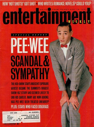 ENTERTAINMENT WEEKLY MAGAZINE #79 - August 16, 1991 - PEE-WEE HERMAN SCANDAL !!