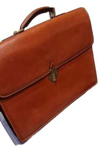 Bally Executive Business bag Brown Leather and Gol