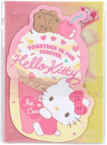 Hello Kitty Letter Set Sanrio Ice Cream Party Series (1 set) - Picture 2 of 5