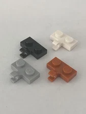LEGO Parts 11476 (4pcs) Plate, Modified 1 x 2 w Clip Horizontal on Side Choose