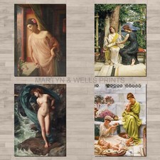 Edward Poynter prints. A4 canvas paper / poster art. Pre-Raphaelite.