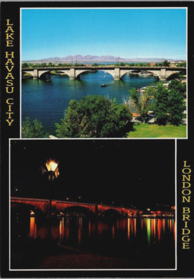 Lake Havasu City Arizona London Bridge Bi-View Night Lights Day AZ