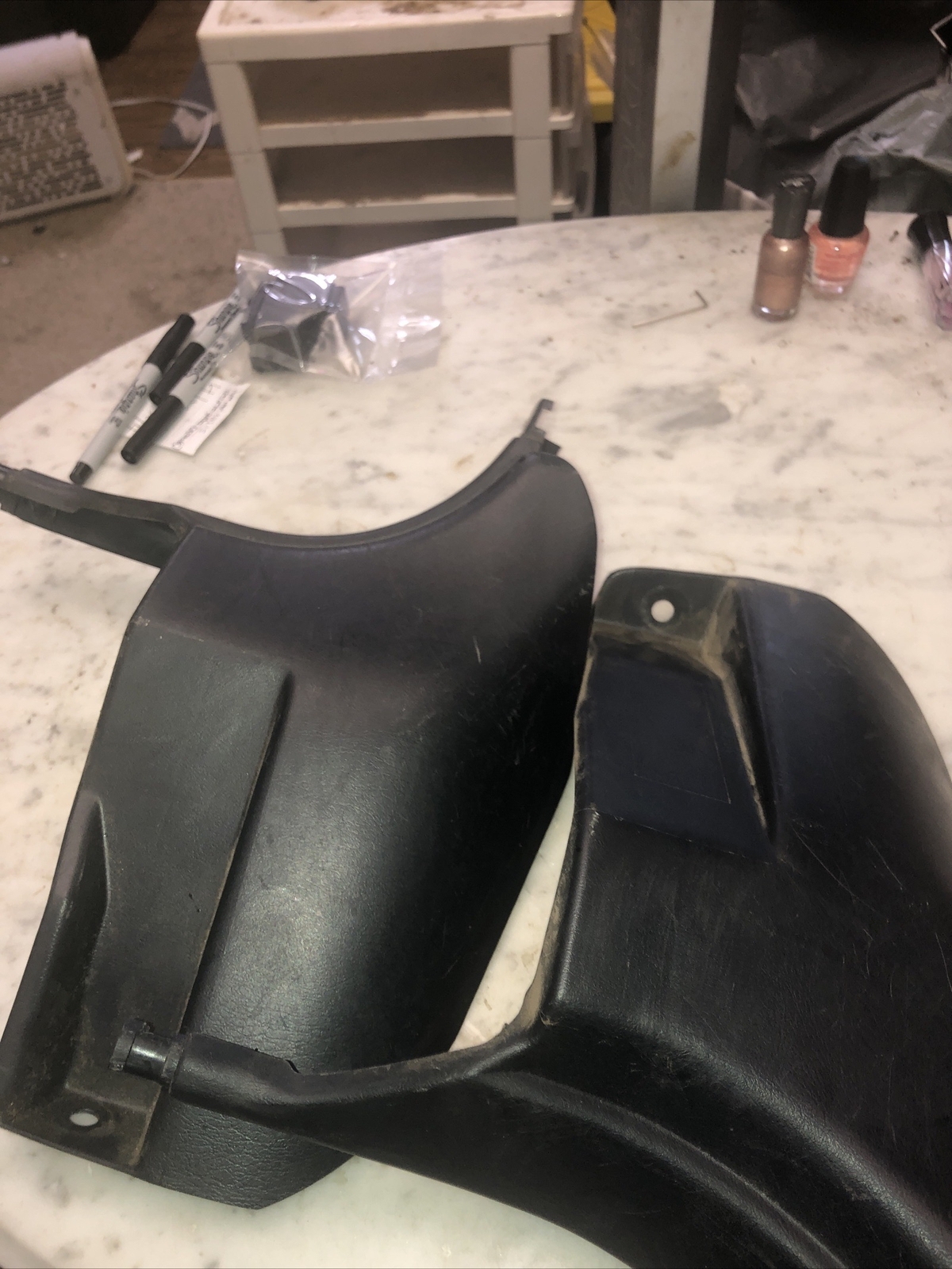 19941999 Toyota Celica front lower black kick panels facial scratches